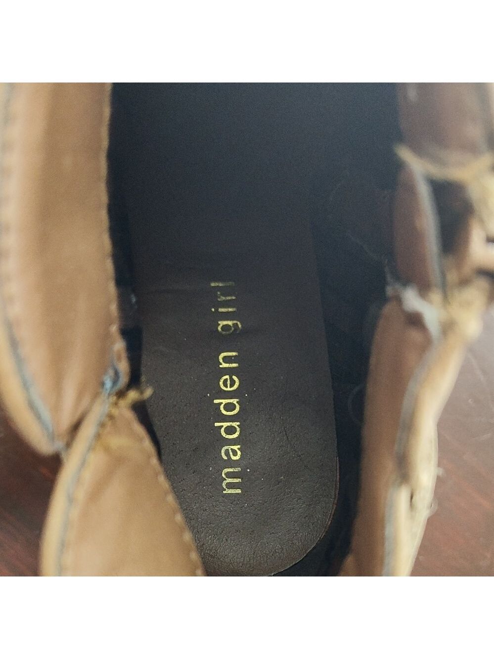 Madden Girl Tan Ankle Booties - Picture 2 of 10